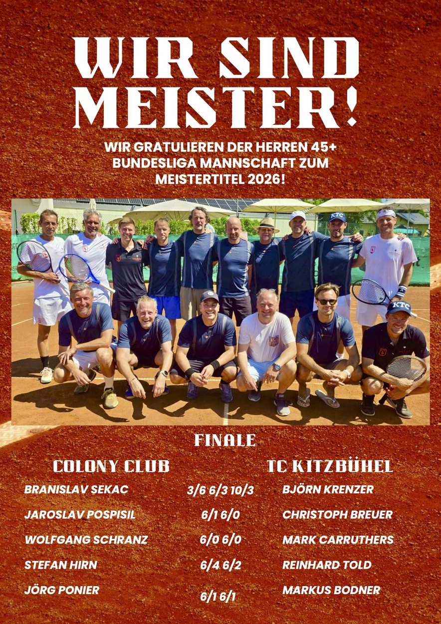 Meistertitel zurück im Colony Club